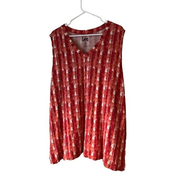 LEE V Neck Sleeveless Top 3X - Picture 1 of 6